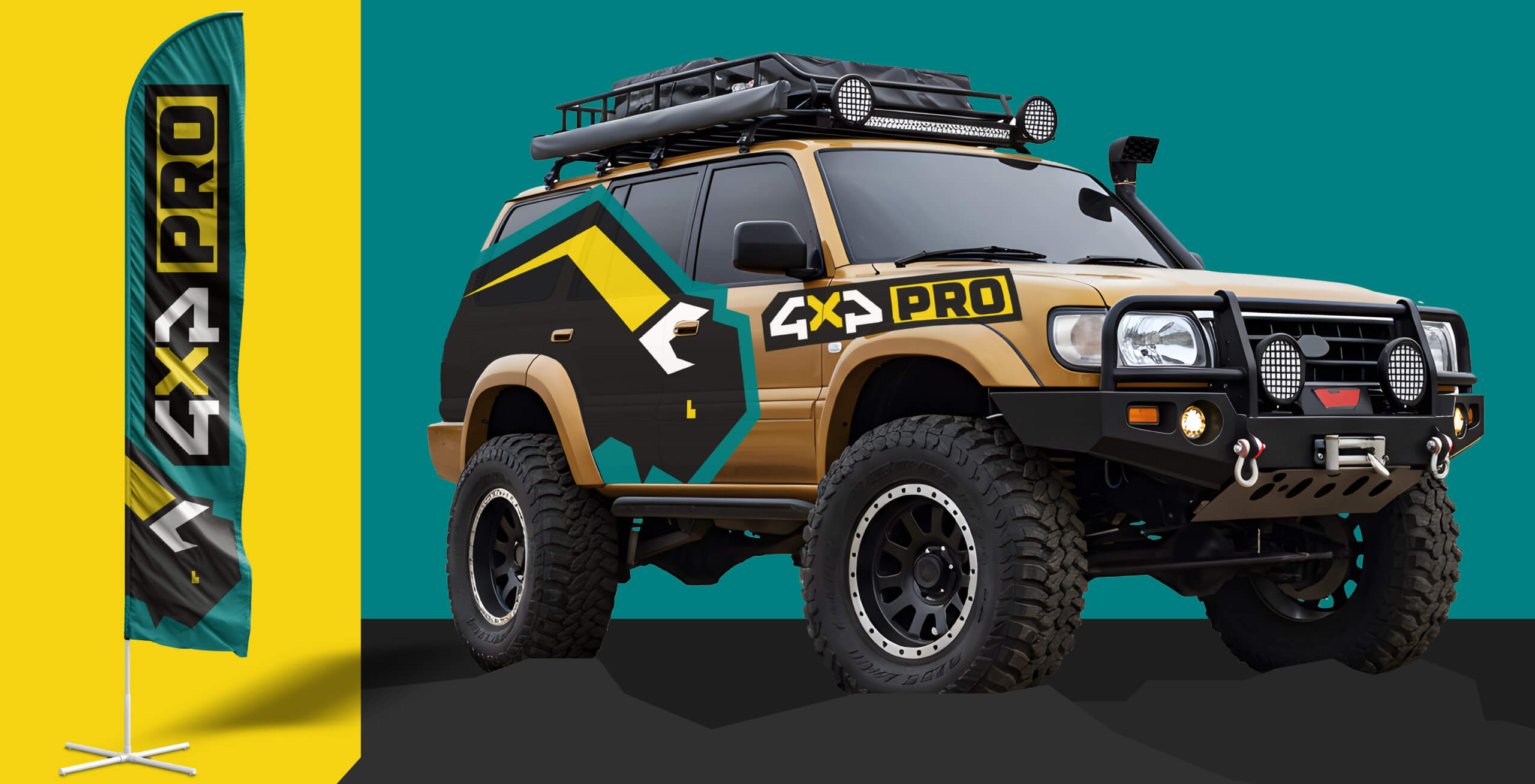 4x4PRO off-road brand identity